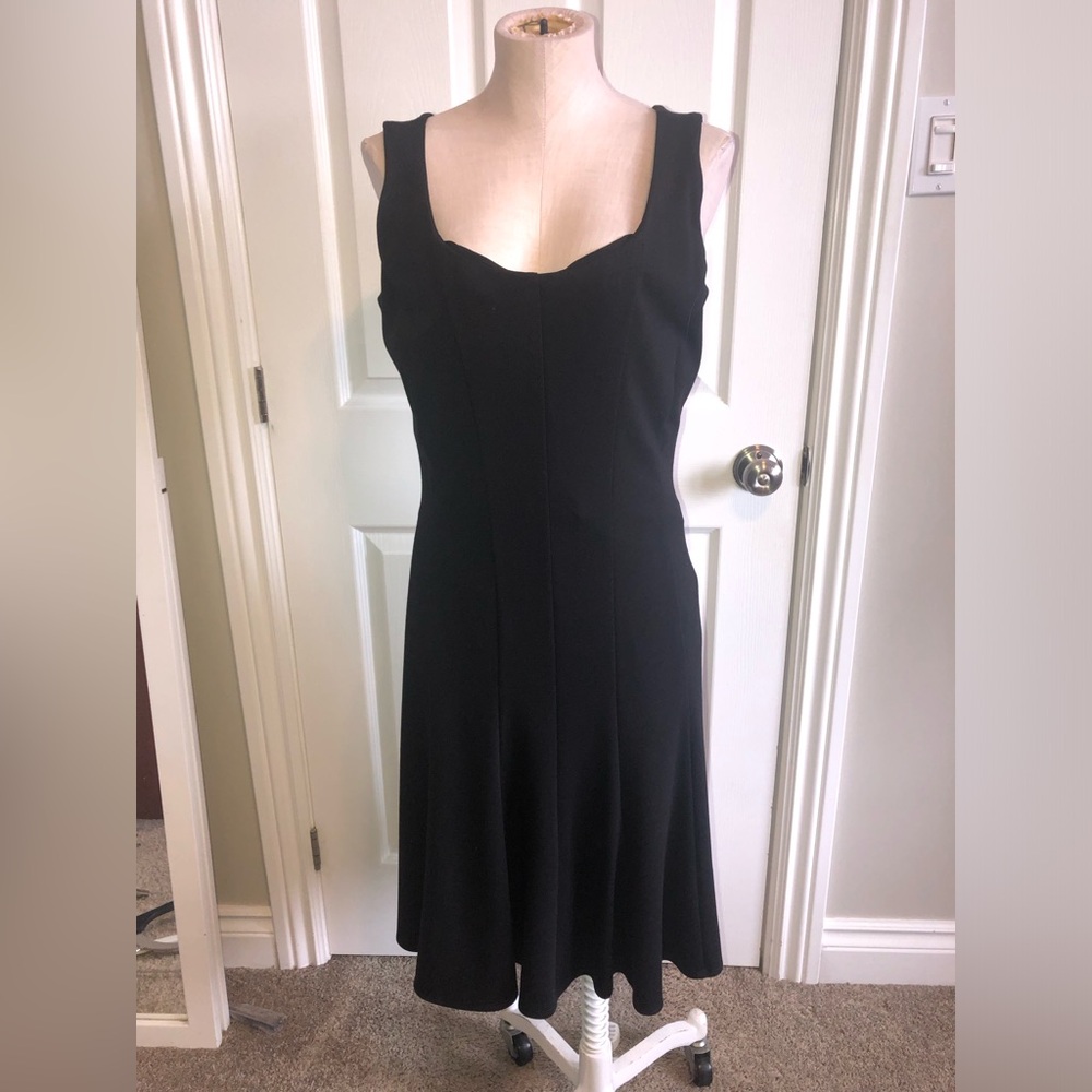 Hazel Mae Elegant Black Mid length Dress. Medium - new